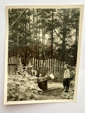 Beautiful girls near the well pretty attractive young women Vintage Photo picture