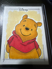 Topps 2026 Disney Winnie the Pooh 1/1 Sketch Card Hard Signed Sandy Lopopolo picture