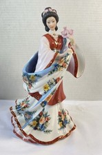 Danbury Mint Plum Blossom Princess Lena Liu Porcelain Figurine w/ COA & Box picture