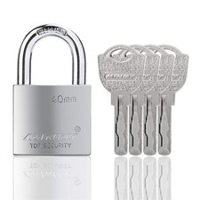 40mm Heavy Duty Lock Warehouse Waterproof Keyed Padlock High Padlock with 4 Keys picture