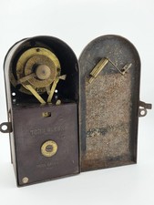 RARE ANTIQUE ANSONIA TORK COFFIN CLOCK 10 DAY TIMER NEW YORK. UNTESTED. picture