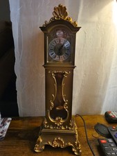 VTG  Schmid 8-Day Miniature Grandfathers Clock with Pendulum 1960s  RARE WORKS  picture