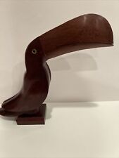 Vintage Toucan Sculpture of Hand Carved Made in Brazil. picture