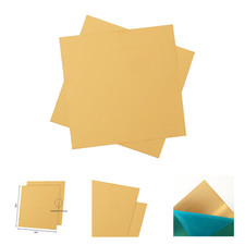 Brass Sheet 6x6 Inches 24 Gauge H62 Copper Crafting Plates No Scratches Pack of picture
