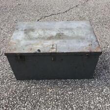 Vintage Stern Electric Military Equipment Navy Military Footlocker Trunk picture