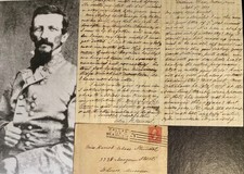 RARE 1899 Confederate Lt. General Alexander Stewart Letter & Cover picture