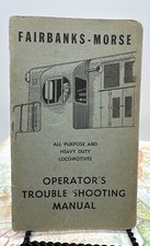 Vintage Fairbanks Morse Diesel Locomotive Operator Troubleshooting Manual picture