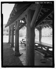 Ashton Idaho Warm River Shelter 1930s Campground Pavilion Picnic Area picture