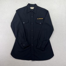 Vintage 50s/60s US Naval Academy Jacob Reed's Sons Navy Midshipman Mens M Shirt picture