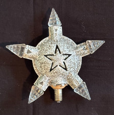 ANTIQUE RELIANCE C6  KRISTAL STAR CHRISTMAS TREE TOPPER 1930 NON WORKING BULB picture