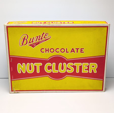 Vintage Bunte Chocolate Nut Cluster Candy Box - Bunte Brothers Chicago U.S.A. picture