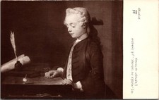 Chardin L'Enfant Au Toton Louvre Art Vintage Postcard 4P22-22 picture