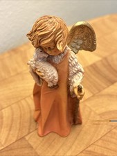 Vintage Fontanini Little Shepard Angel With Lamb Small 2.75” Very Sweet  picture