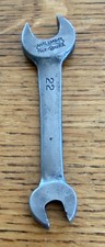 Vintage 1924-1947 JH Williams No22 Carbon Steel Double Open End Wrench 1/2-5/16 picture