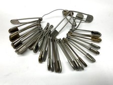 ( 1 ) Vintage Oversized Safety Pin Military Sea Bags/Laundry/Risdon Key Tag picture