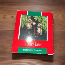 Hallmark Christmas Keepsake Ornament 1988 Raccoon Campbell Soup Party Line VTG picture