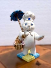 1997 Danbury Mint Pillsbury Doughboy April Showers Figure Flawed Replacement picture