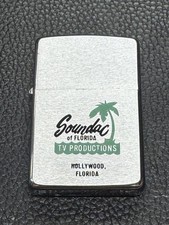 ZIPPO 1965 SOUNDAC OF FLORIDA TV PRODUCTIONS LIGHTER NEVER FIRED U490 picture