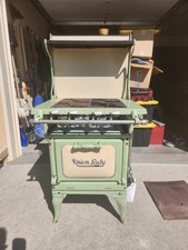 VTG 1920'S UNION LADY ANTIQUE GAS STOVE - ORIG. COND STILL FUNCTIONAL picture