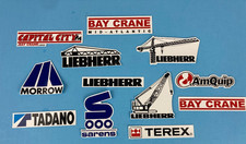 Hard Hat Decal Stickers Bay Crane LIEBHERR TEREX SARENS TADANO MORROW AmQuip picture