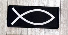 Christian Fish Fisher Of Men Iron On Embroidered Patch 3