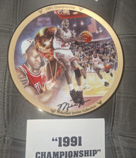 Michael Jordan 1991 Autographed Plate 8.25