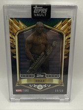 2026 Topps Marvel Vault Drax True Greatness TG-32 Black 10/10 Bookend picture