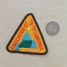 VTG BSA Camporee Patch 1976 1977 Association 67 Yellow Boy Scouts Of America 76 picture