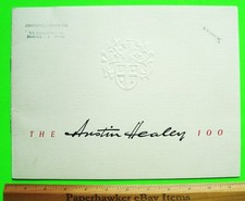 rare 1954 AUSTIN HEALEY 100 SPORTS CAR USA DLX 16-pg COLOR CATALOG Brochure XLNT picture
