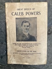Rare Original 1903? Great speech of Caleb Powers Murder Trial Book Georgetown KY picture