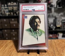 Rare 1993 Topps Star Wars 1st Galaxy Lando Calrissian Character Card #9 PSA 9 picture