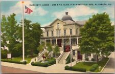Elizabeth, New Jersey Postcard ELKS LODGE / B.P.O.E. #289 - Linen c1950s Unused picture