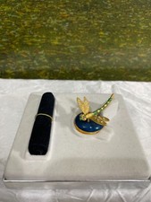 Collectable 2003 Estée Lauder .8g Pleasure Precious Dragon Fly Solid Perfume picture