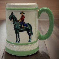Canadian Royal Mounted Police Mounties VINTAGE MUG picture