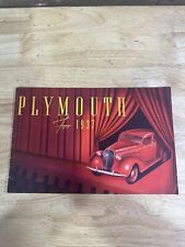 Vintage 1937 Plymouth Advertising Booklet Brochure Pamphlet  picture