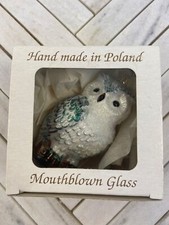 The Magic of Christmas In a Handblown Glass Owl Ornament by Sewerynski picture