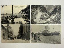 4 Antique Japan Kobe Postcards 1920s-30s Harbor Street Mount Rokko Scenic picture