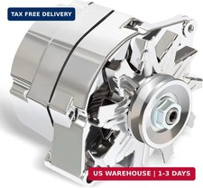 Alternator High Output 100 AMP Chrome 1 Wire Self | Replacement for Self Excitin picture