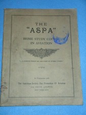 Vintage Original Pre 1920  American Society for Promotion of Aviation ASPA Book picture
