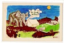Honeymoon Humor Naughty Camping Tent Elephant Trunk Ye Gods Wilbur  PUN Z132A picture