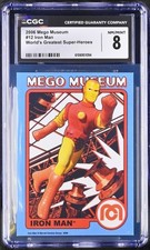 2006 IRON MAN Trading Card Mego Museum CGC 8 Pop 1 Highest, Marvel Comics picture