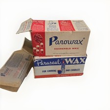 Vintage Parowax Household Wax And Paraseal Wax 8 Cakes picture