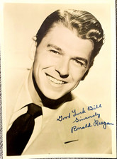 Ronald Reagan Signed Original Photo Autographed “Best Wishes” Presidential picture