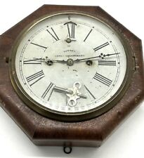 Early E.N. Welch marines lever octagon wall clock 30 hour patented in 1855. picture