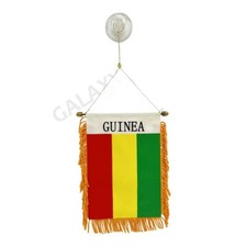 Guinea Flag Mini Banner / Guinea Flag / Double Sided Mini Guinea Car Window Flag picture