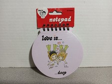 2009 Kim Casali Love Is Deep Scuba Divers Heart Shaped Note Pad NEW SEALED picture