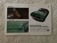 1969 Chevrolet Camaro SS & Z/28 Print ad Super Scoop Hood picture