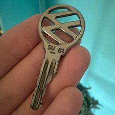 Volkswagen VW Logo Metal Key Blank Marked