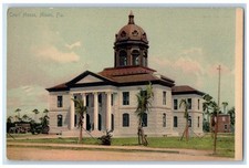 c1905 White Court House Building Miami Florida FL Vintage Antique Postcard picture