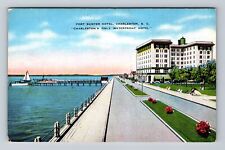 Charleston SC-South Carolina, Fort Sumter Hotel, Advertising Vintage Postcard picture